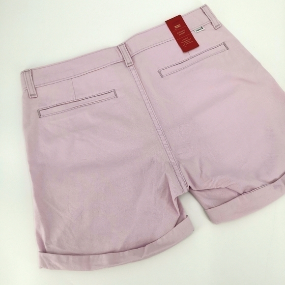 Levi's NWT Women's 29 Pink Cotton Classic Shorts - Picture 10 of 16